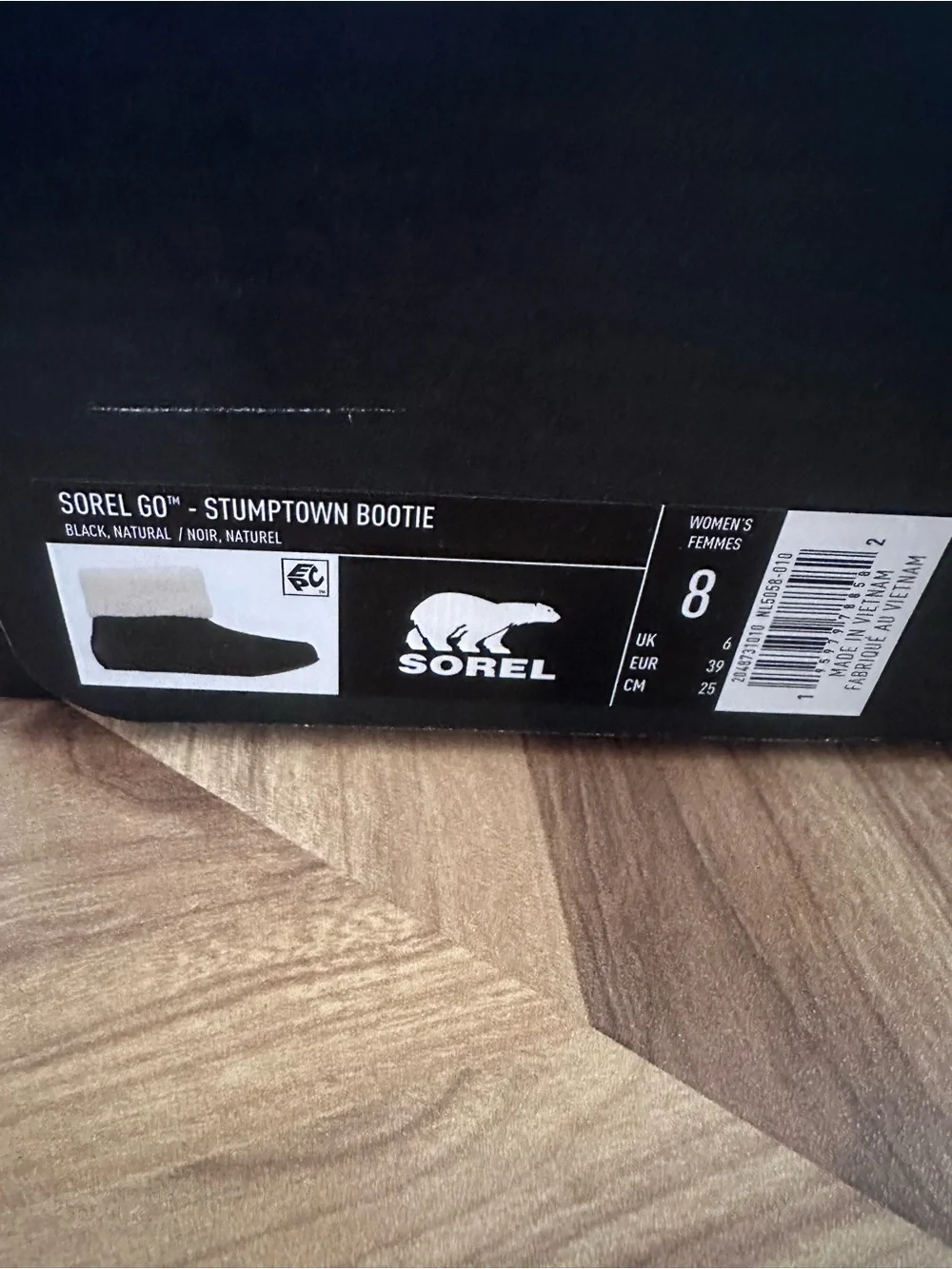Sorel NWT Go Stumptown Booties black suede leather women’s 8